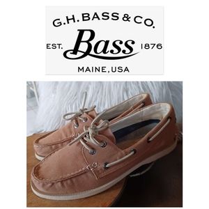 GH Bass & Co. Men's Tan Boat Shoes Sz: 8.5